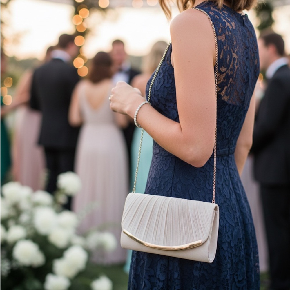 Elegant Cream Clutch Bag